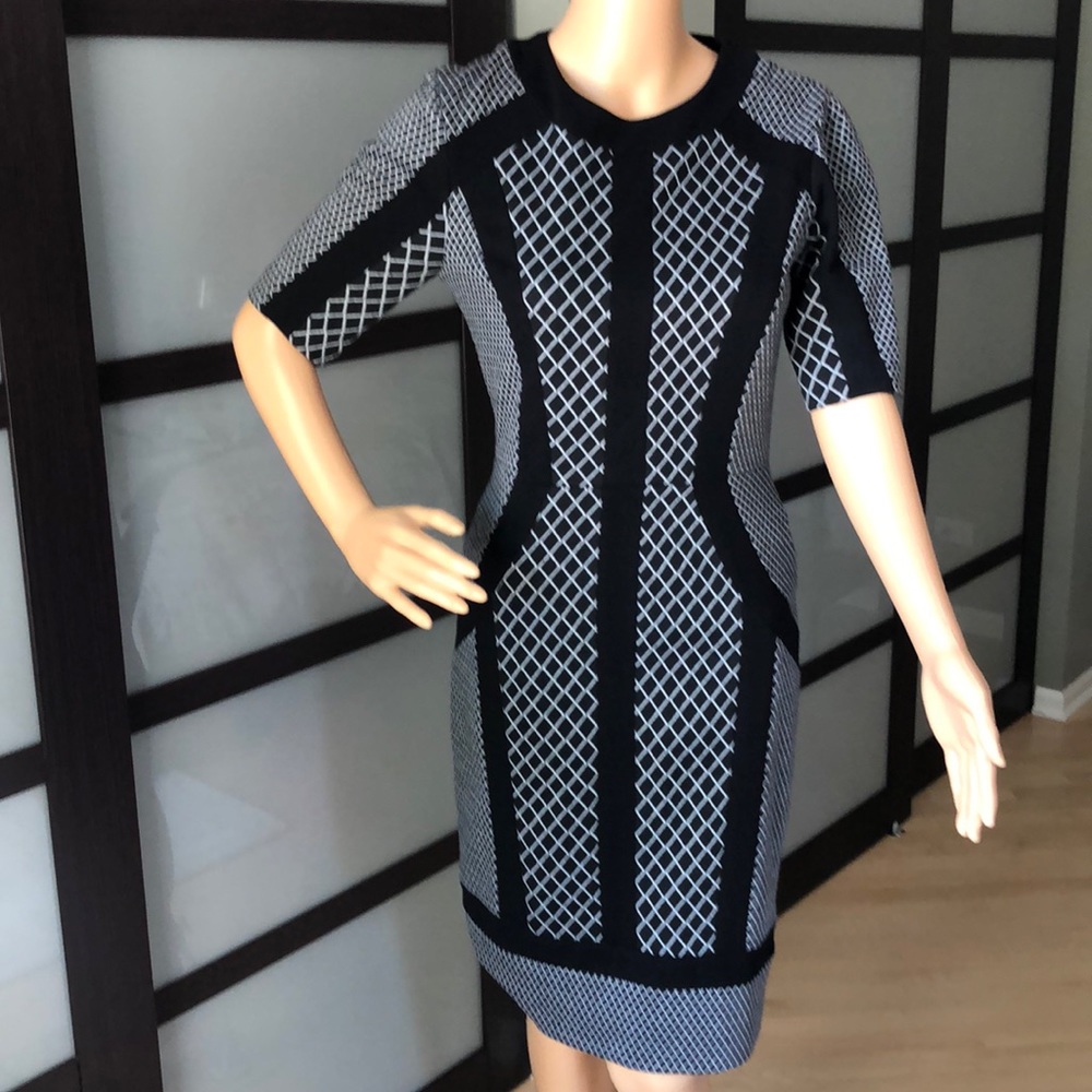 BCBG Knit geometric print Dress